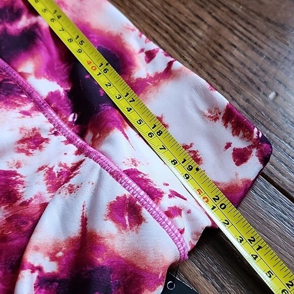 Ideology Women’s Tie Dye Flounce Active Skort Pink Shock Size 2X Activewear NWT - Picture 7 of 9